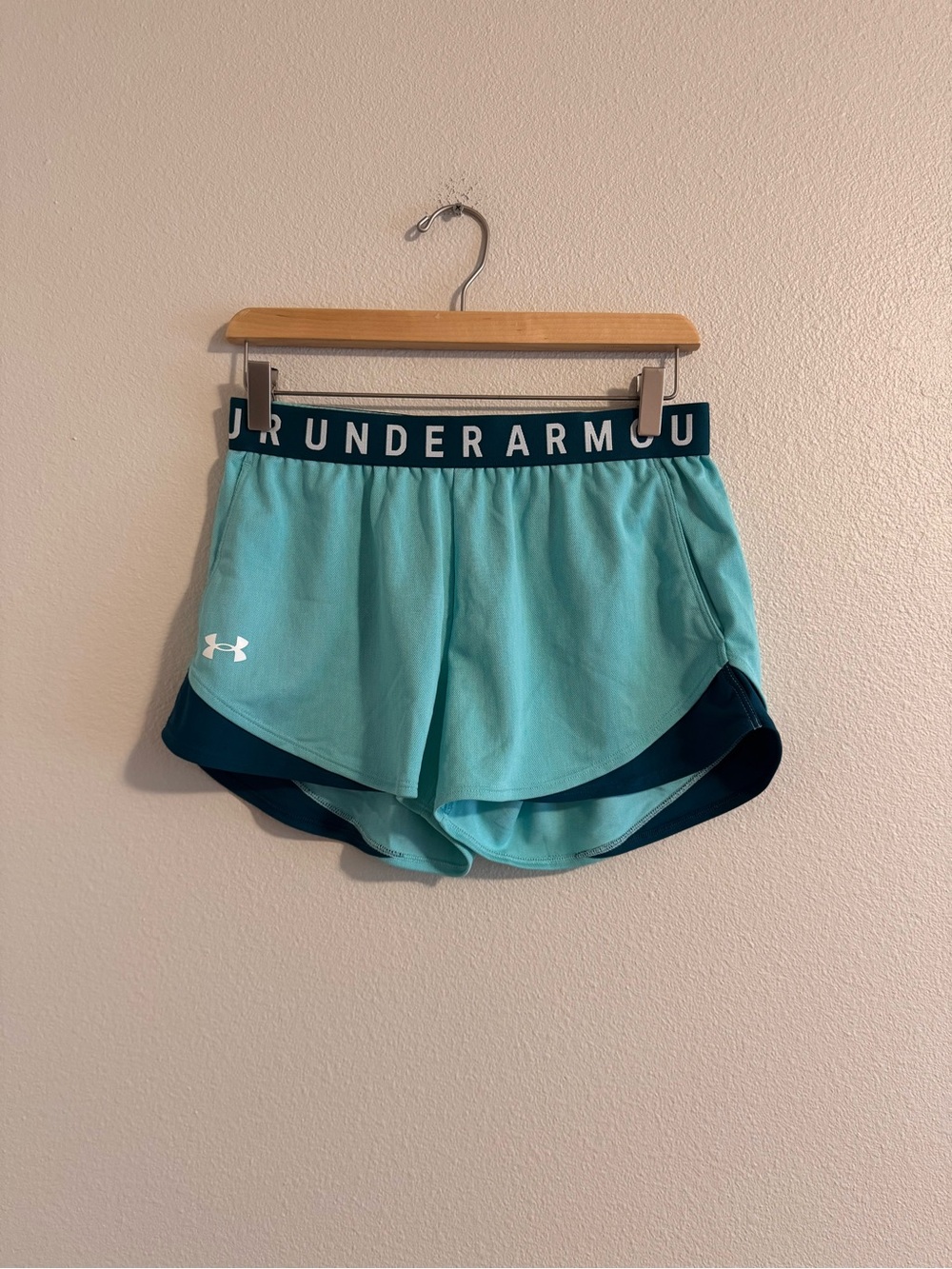 Under Armour Aqua & Navy Athletic Running Shorts
